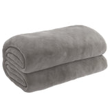 VIDAXL Coperta debole con copertina 155x220 cm 7 kg di tessuto grigio