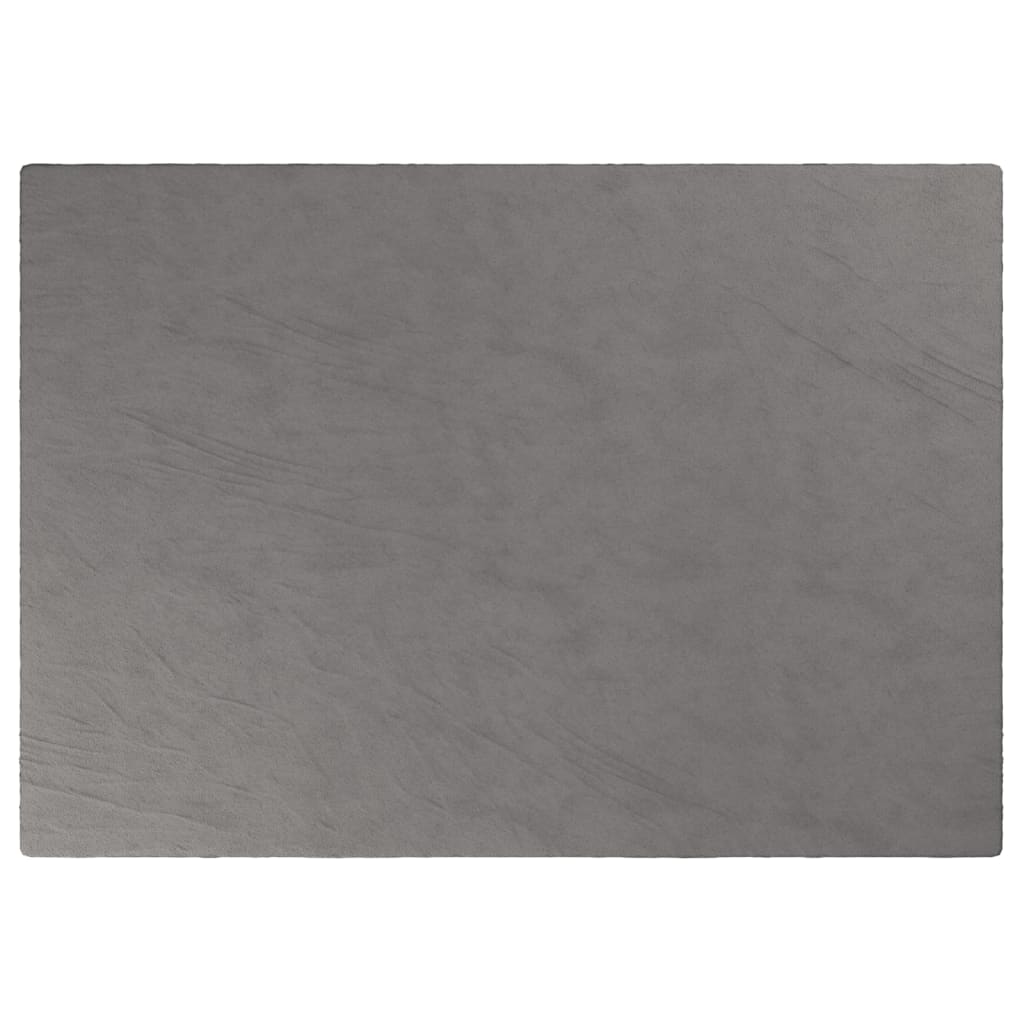 VIDAXL Coperta debole con copertina 155x220 cm 7 kg di tessuto grigio