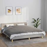 Vidaxx Gewichtsdecke mit Bezug 155x220 cm 7 kg Stoff grau