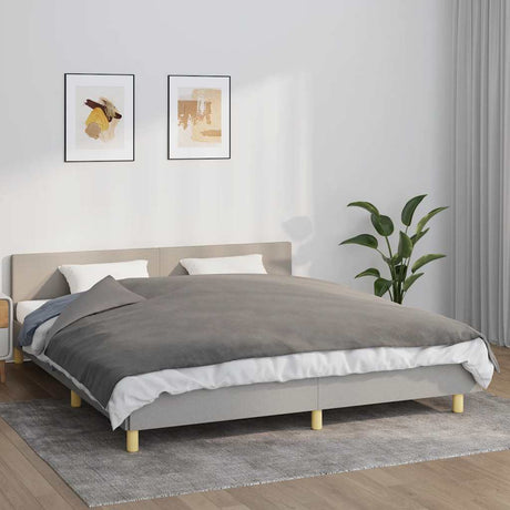 Vidaxx Gewichtsdecke mit Bezug 155x220 cm 7 kg Stoff grau