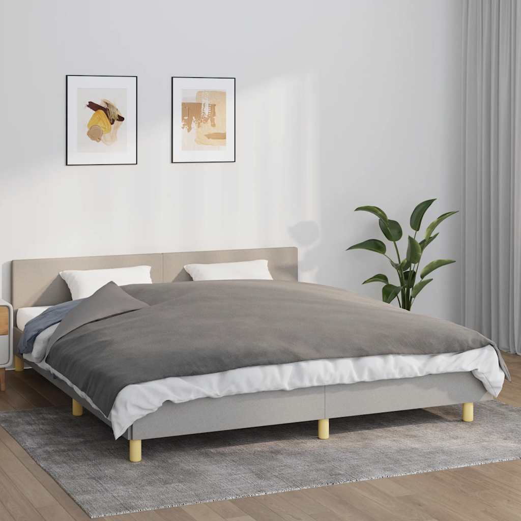Vidaxx Gewichtsdecke mit Bezug 155x220 cm 7 kg Stoff grau
