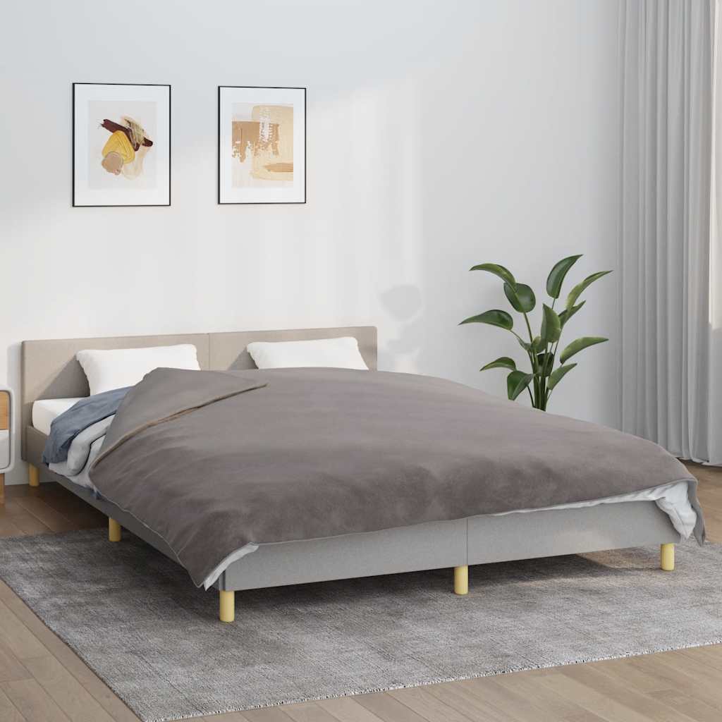 Vidaxx Gewichtsdecke mit Bezug 200x200 cm 9 kg Stoff grau