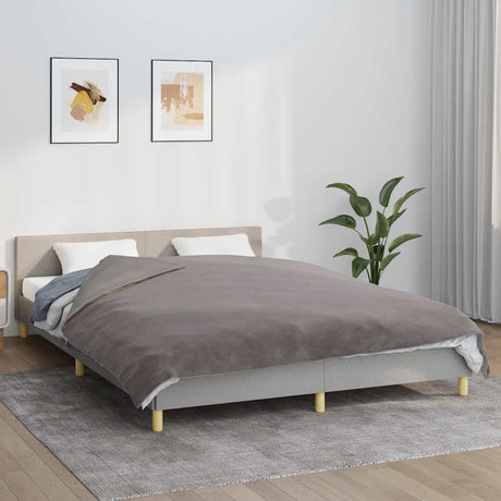 Vidaxx Gewichtsdecke mit Bezug 200x200 cm 9 kg Stoff grau