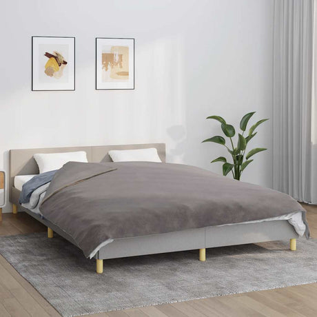 Vidaxx Gewichtsdecke mit Bezug 200x225 cm 9 kg Stoff grau