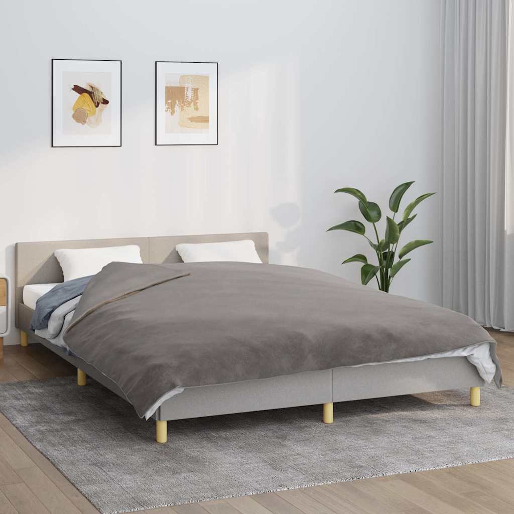 Vidaxx Gewichtsdecke mit Bezug 200x225 cm 13 kg Stoff grau