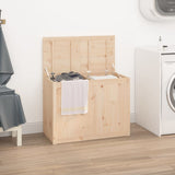 Vidaxl Laundry Basket 88,5x44x66 cm pevná borovice