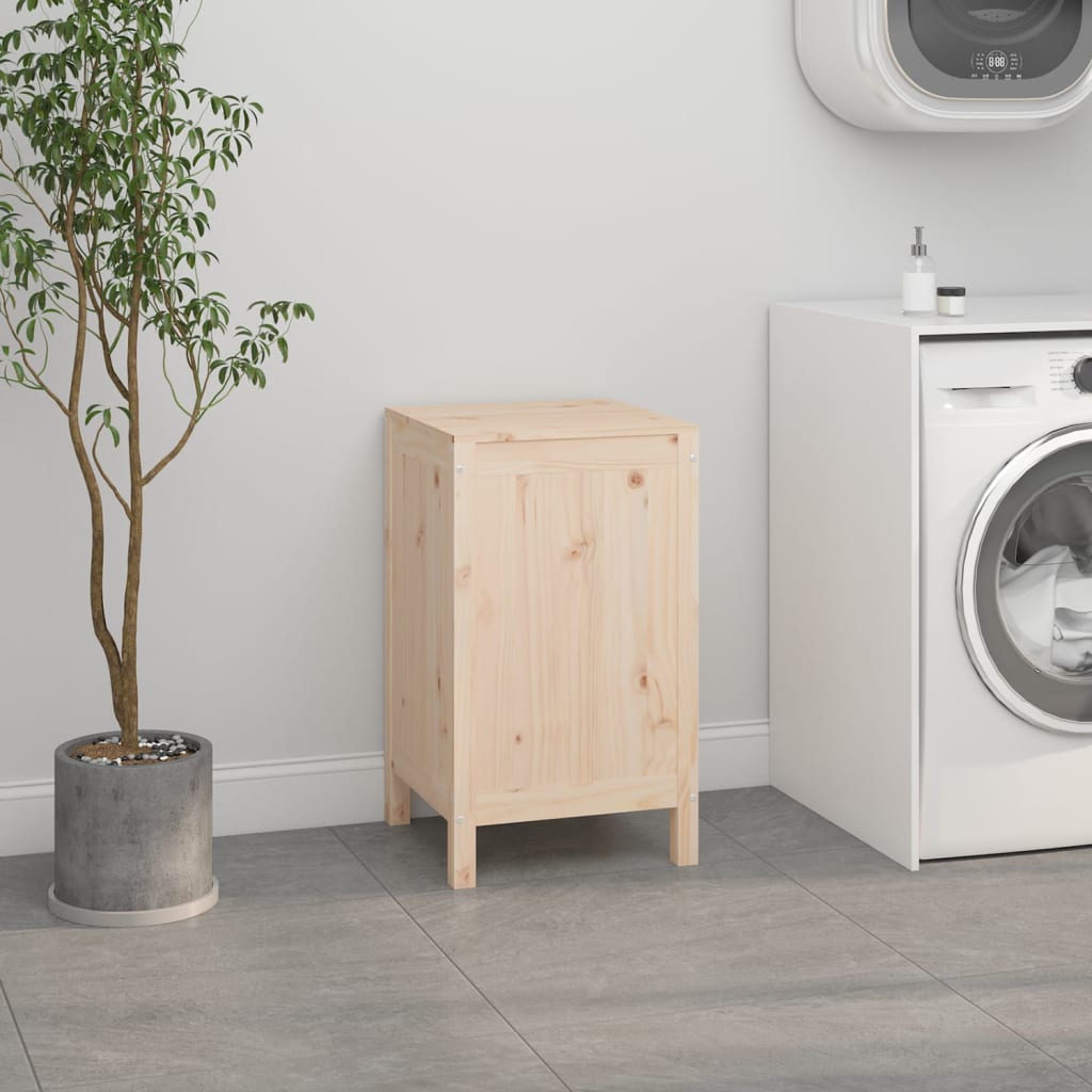 Vidaxl wasmand 44x44x76 cm massief grenenhout