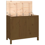 Vidaxx Wäschekorb 88,5x44x76 cm massives Kiefernholz honigbraun