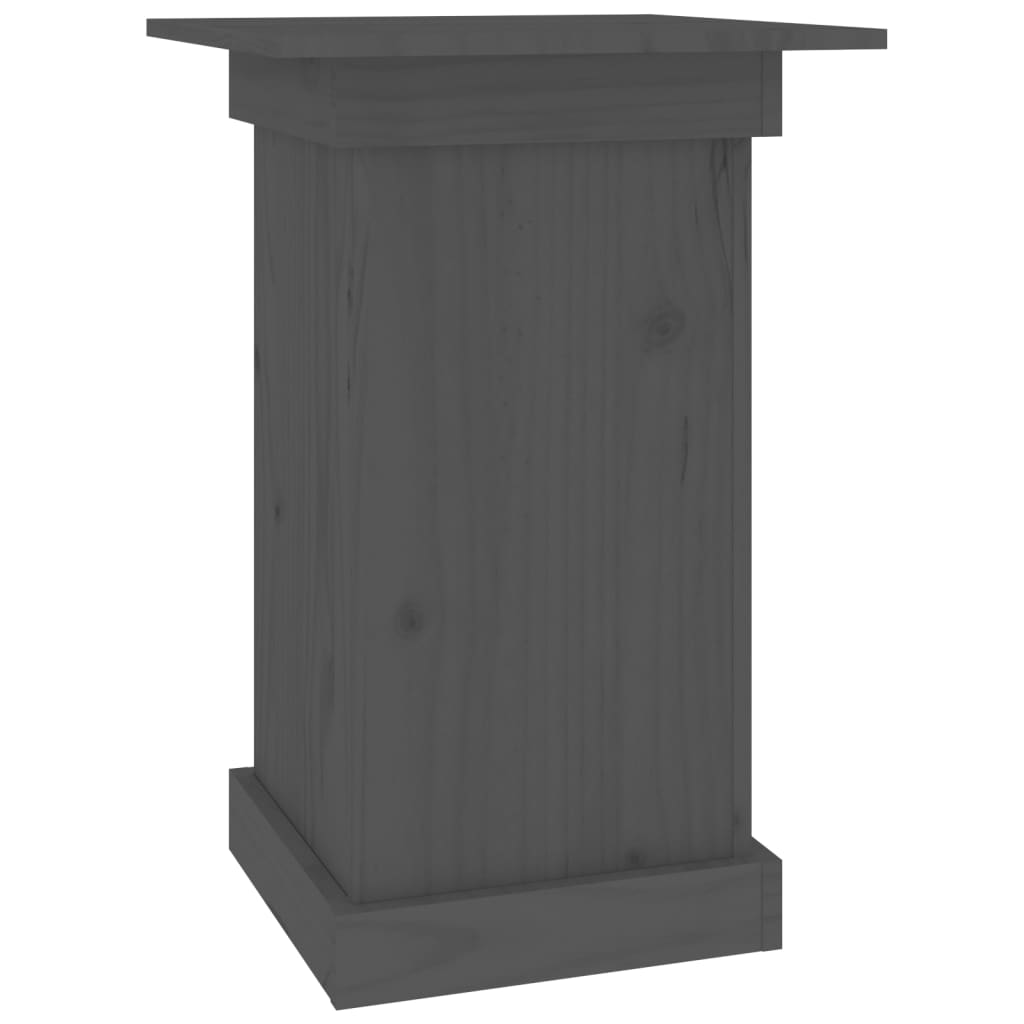 Vidaxx Blumenständer 40x40x60 cm massives Kiefernholz grau