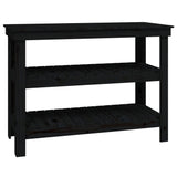 Vidaxl Workbench 110.5x50x80 cm Solid pine black