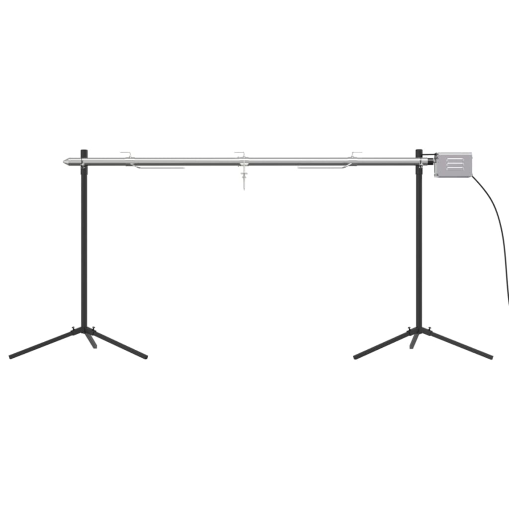 Vidaxl Automatisk grill med motor 150x46,5x82,5 cm rustfrit stål