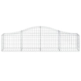 VidaXL Schanskorf vaulted 200x30x40 60 cm galvanized iron