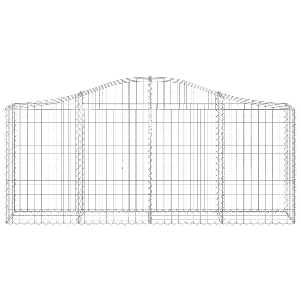 Vidaxx Gabione gewölbt 200x30x80 100 cm verzinktes Eisen