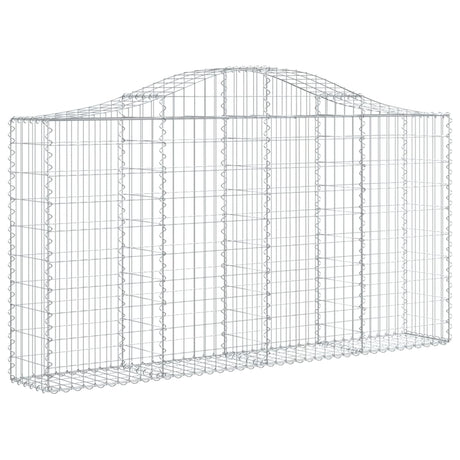 Vidaxx Gabione gewölbt 200x30x100 120 cm verzinktes Eisen