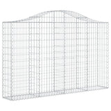 Vidaxx Gabione gewölbt 200x30x120 140 cm verzinktes Eisen