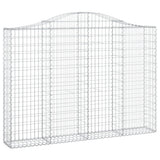 VidaXL Gabionengewölbe 200x30x140 160 cm aus verzinktem Eisen