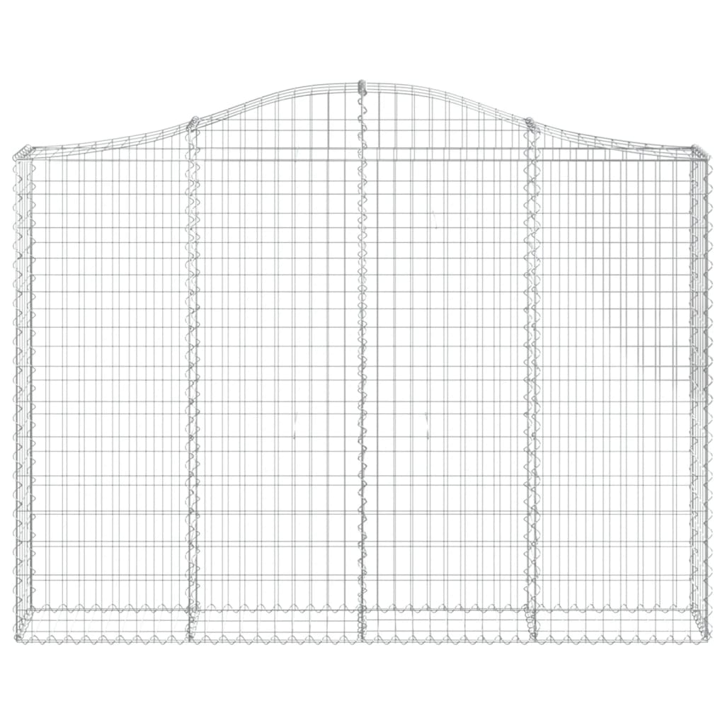 VidaXL Gabionengewölbe 200x30x140 160 cm aus verzinktem Eisen