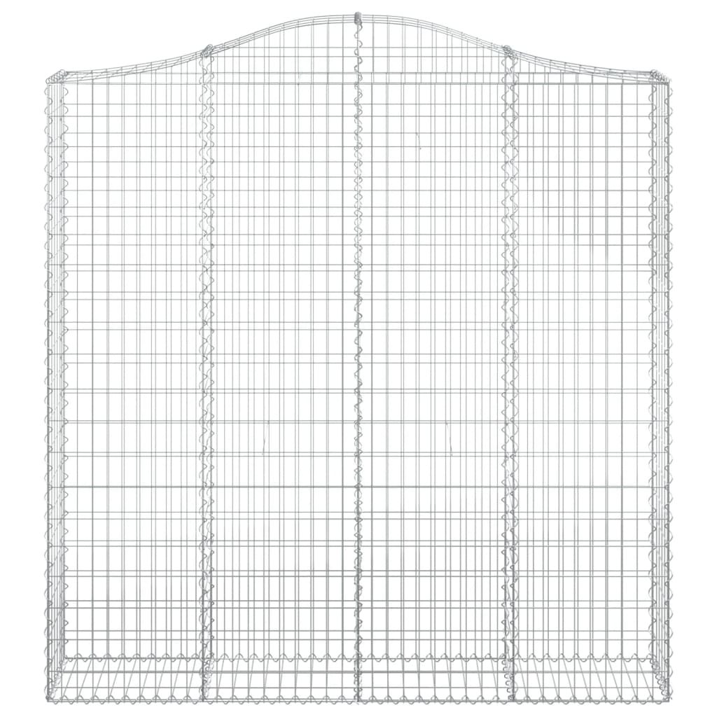 Vidaxl Schanskorf Gewölbe 200x30x200 220 cm verzinktes Eisen