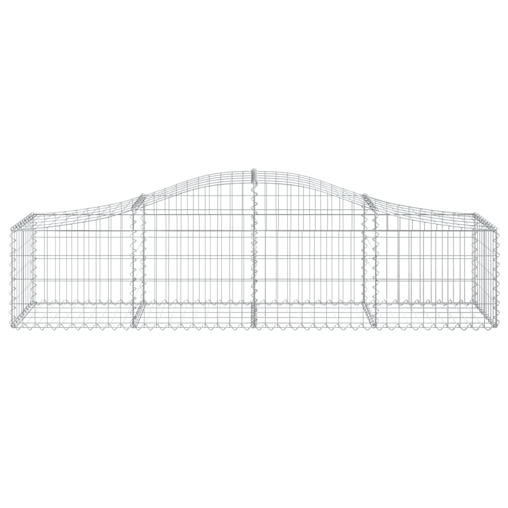 Vidaxx Gabione gewölbt 200x50x40 60 cm verzinktes Eisen
