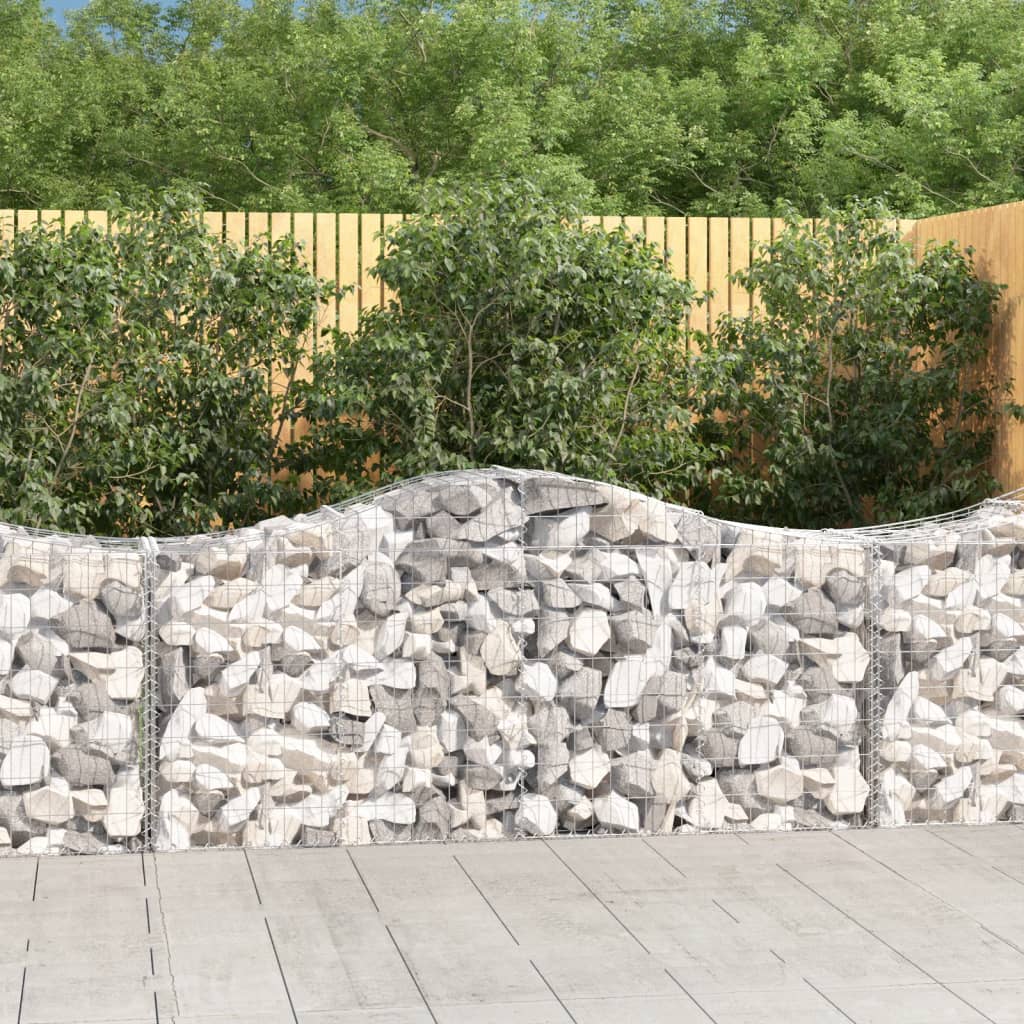 Vidaxx Gabione gewölbt 200x50x80 100 cm verzinktes Eisen