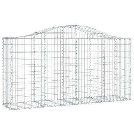Vidaxx Gabione gewölbt 200x50x100 120 cm verzinktes Eisen