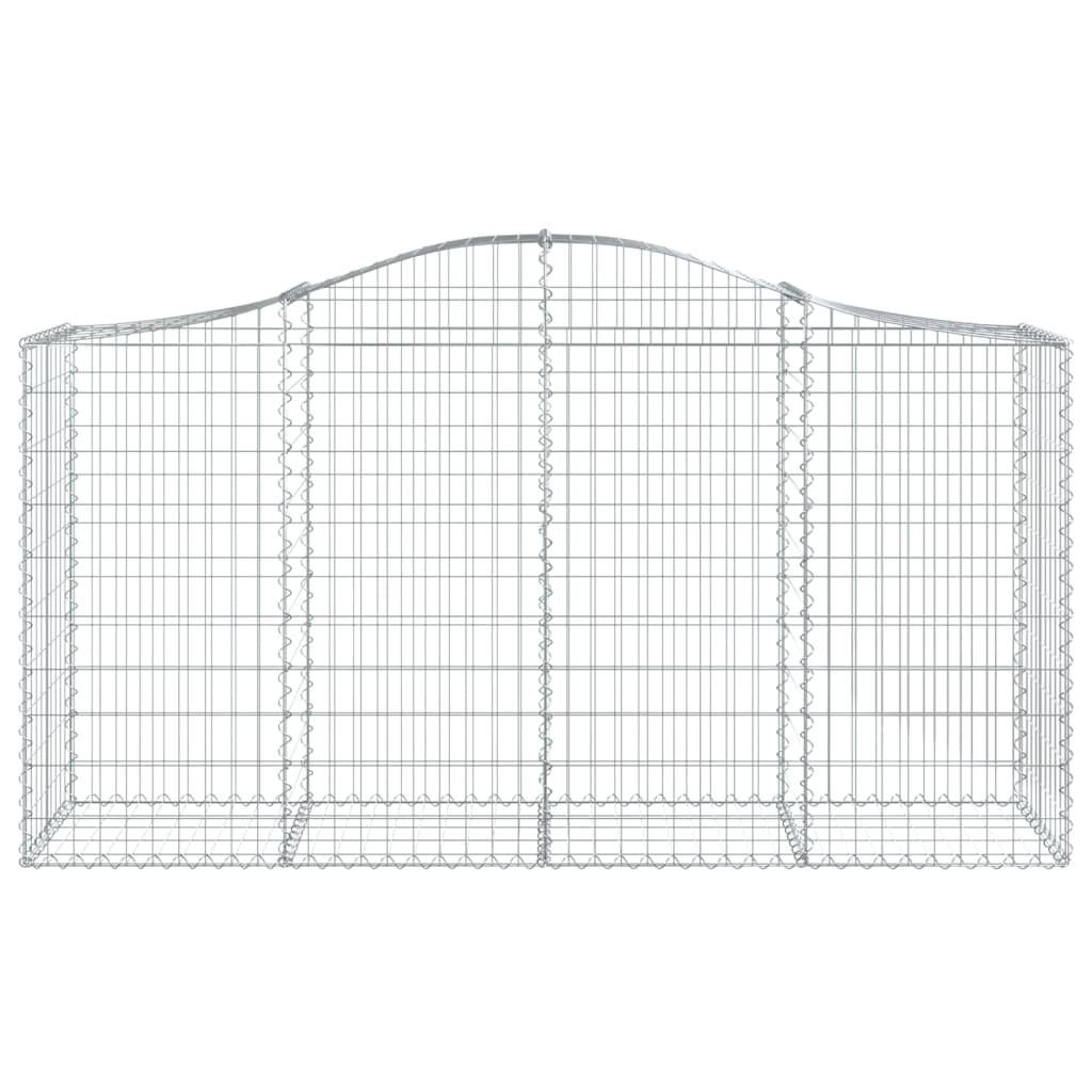 Vidaxx Gabione gewölbt 200x50x100 120 cm verzinktes Eisen