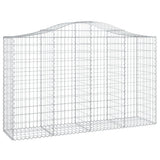 Vidaxx Gabione gewölbt 200x50x120 140 cm verzinktes Eisen