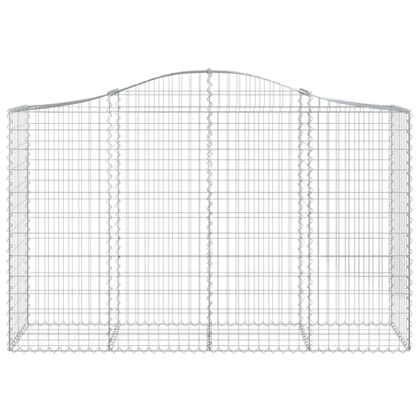 Vidaxx Gabione gewölbt 200x50x120 140 cm verzinktes Eisen