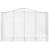 Vidaxx Gabione gewölbt 200x50x120 140 cm verzinktes Eisen