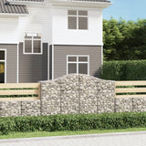 Vidaxx Gabione gewölbt 200x50x120 140 cm verzinktes Eisen