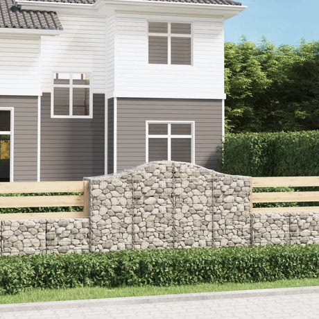 Vidaxx Gabione gewölbt 200x50x120 140 cm verzinktes Eisen