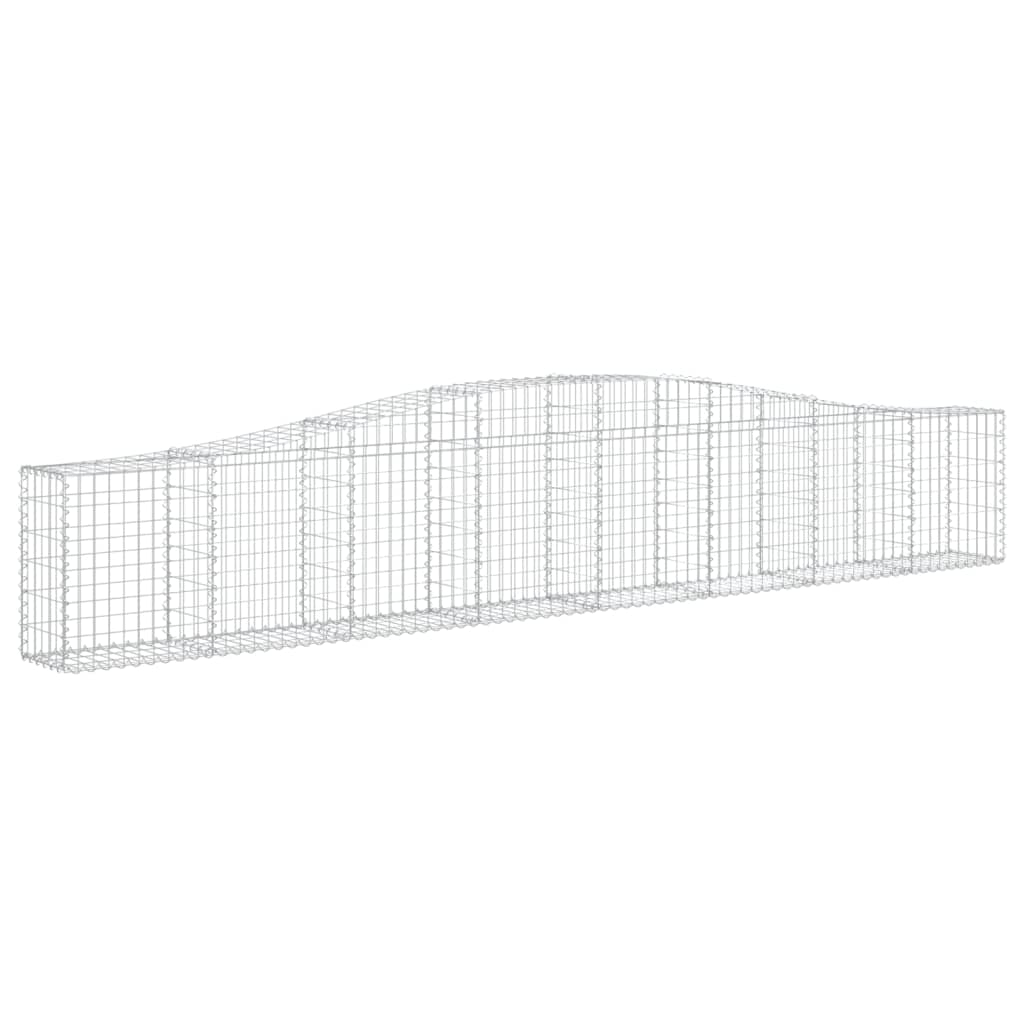Vidaxx Gabione gewölbt 400x30x60 80 cm verzinktes Eisen