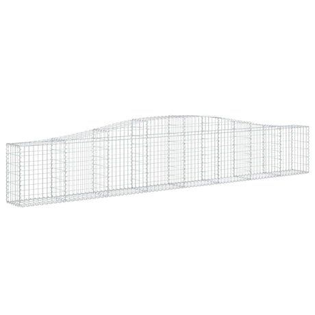 Vidaxx Gabione gewölbt 400x30x60 80 cm verzinktes Eisen