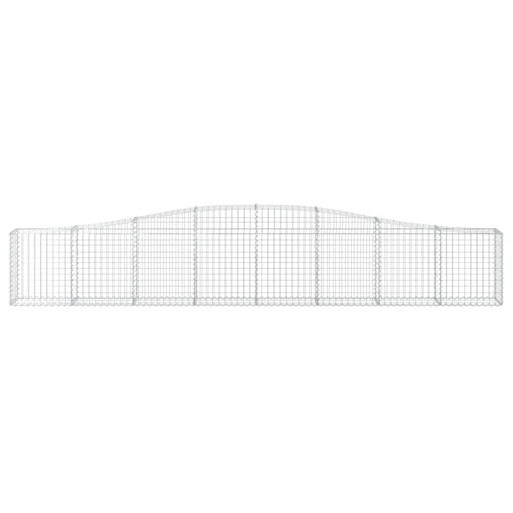 Vidaxx Gabione gewölbt 400x30x60 80 cm verzinktes Eisen