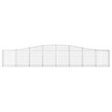 Vidaxx Gabione gewölbt 400x30x60 80 cm verzinktes Eisen