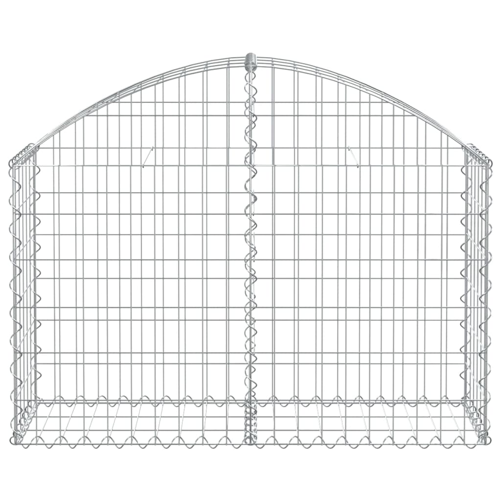 Vidaxx Gabione gewölbt 100x30x60 80 cm verzinktes Eisen