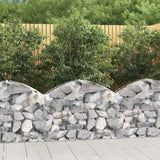 Vidaxx Gabione gewölbt 100x30x60 80 cm verzinktes Eisen