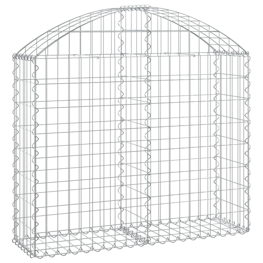 Vidaxx Gabione gewölbt 100x30x80 100 cm verzinktes Eisen