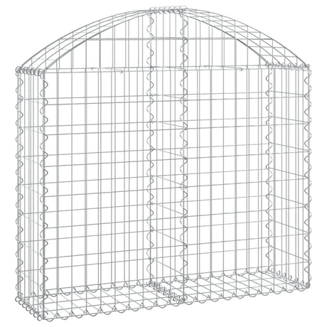 Vidaxx Gabione gewölbt 100x30x80 100 cm verzinktes Eisen