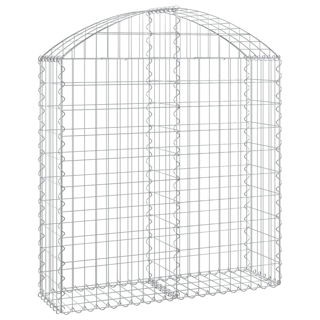 Vidaxx Gabione gewölbt 100x30x100 120 cm verzinktes Eisen