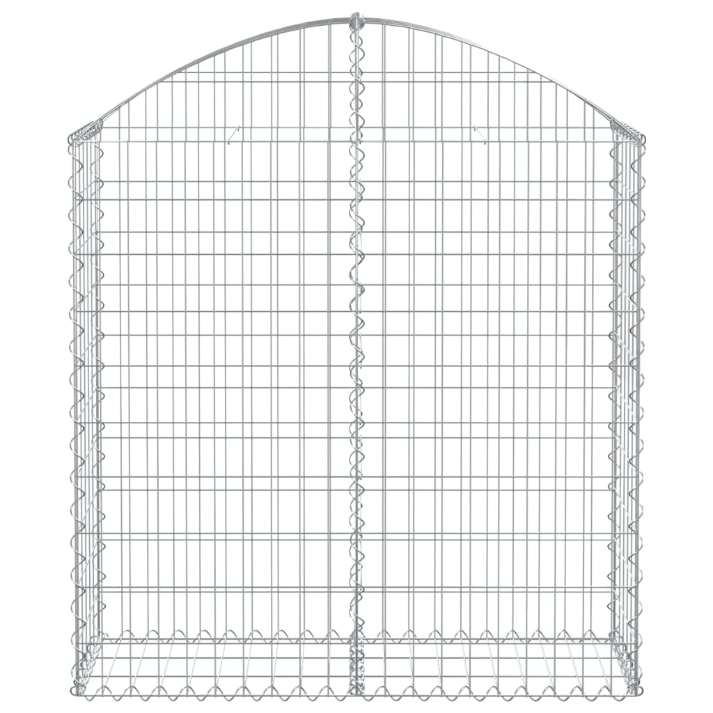 Vidaxx Gabione gewölbt 100x30x100 120 cm verzinktes Eisen