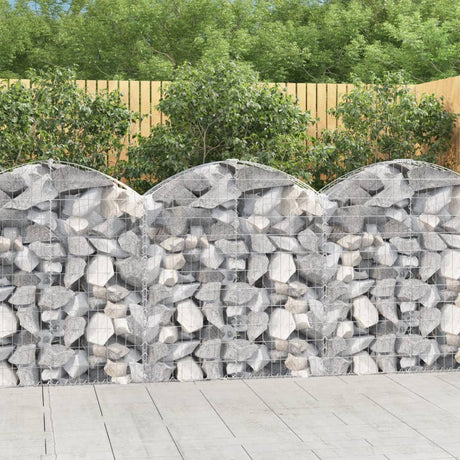 Vidaxx Gabione gewölbt 100x30x100 120 cm verzinktes Eisen