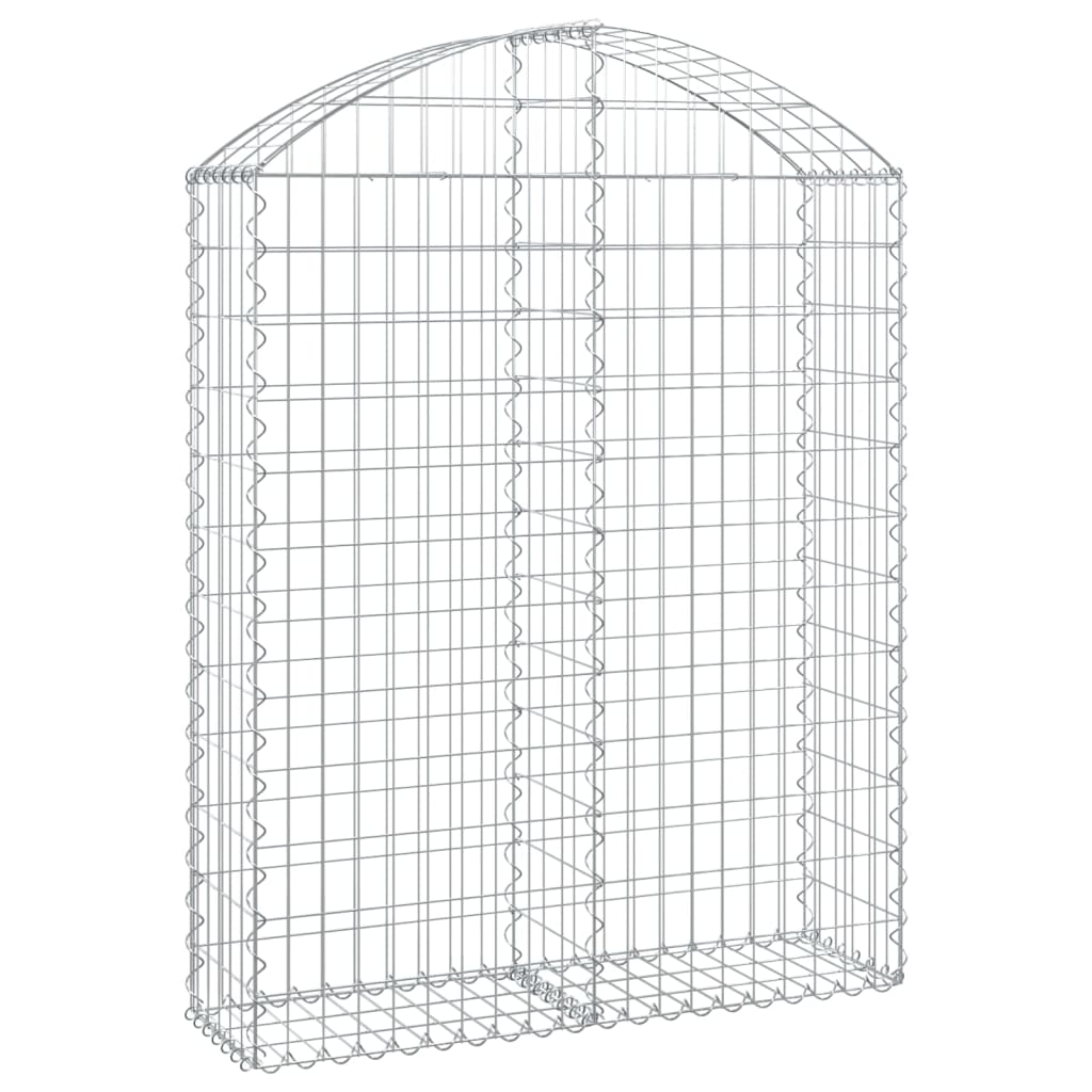 Vidaxx Gabione gewölbt 100x30x120 140 cm verzinktes Eisen