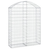 Vidaxx Gabione gewölbt 100x30x120 140 cm verzinktes Eisen