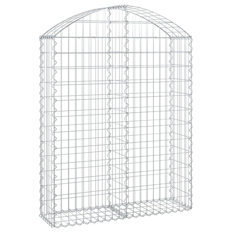 Vidaxx Gabione gewölbt 100x30x120 140 cm verzinktes Eisen