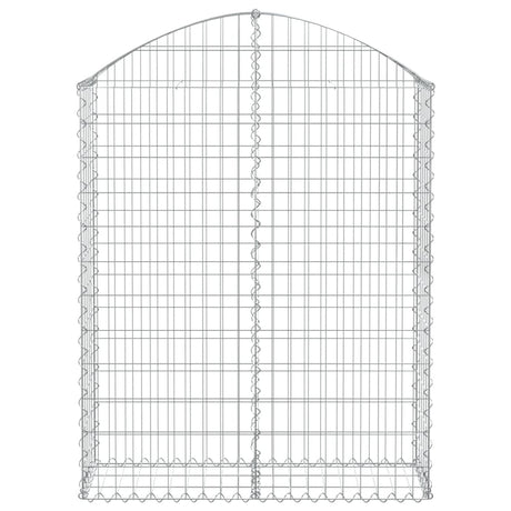 Vidaxx Gabione gewölbt 100x30x120 140 cm verzinktes Eisen