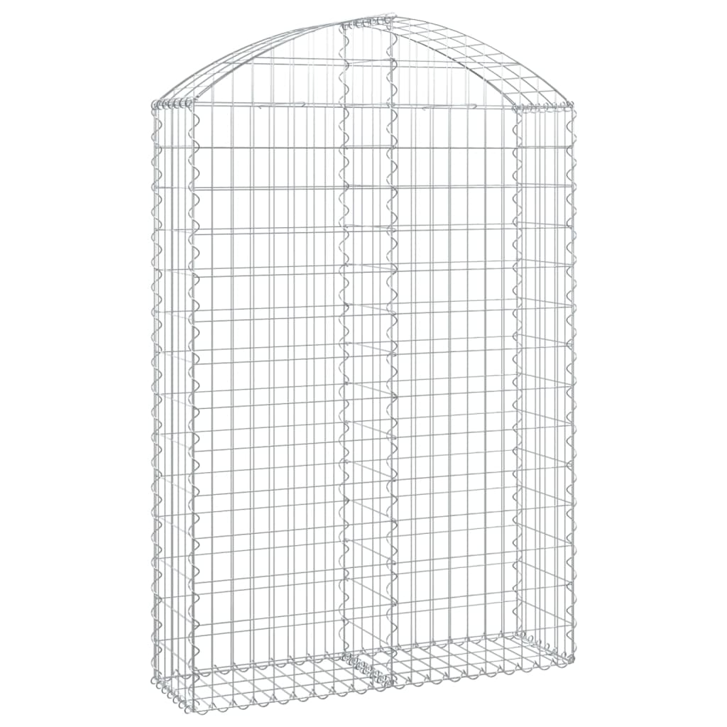 Vidaxx Gabione gewölbt 100x30x140 160 cm verzinktes Eisen