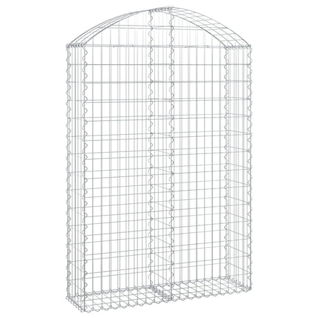 Vidaxx Gabione gewölbt 100x30x140 160 cm verzinktes Eisen