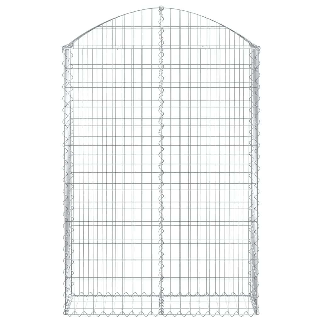 Vidaxx Gabione gewölbt 100x30x140 160 cm verzinktes Eisen