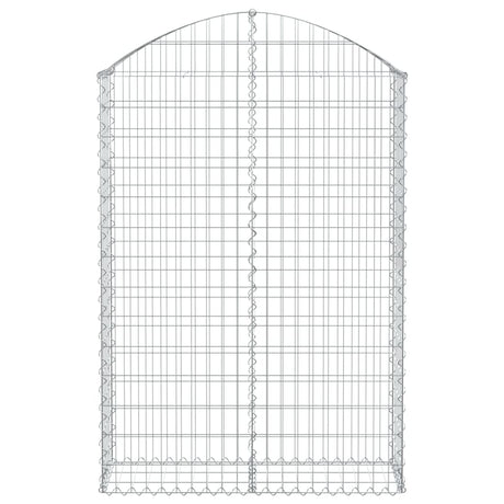 Vidaxx Gabione gewölbt 100x30x140 160 cm verzinktes Eisen